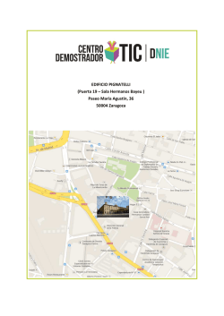 EDIFICIO PIGNATELLI (Puerta 19 &ndash; Sala Hermanos Bayeu ) Paseo