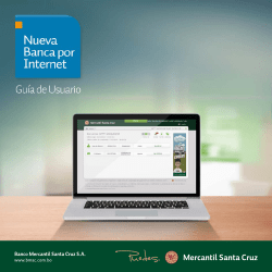 Manual de usuario - Banco Mercantil Santa Cruz