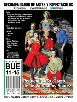 Pequeño circo casero de los hermanos Suárez