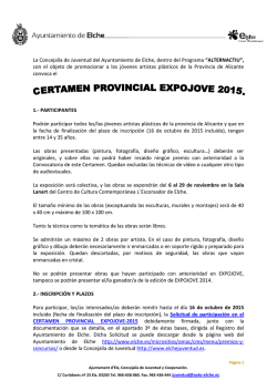 Bases Certamen Provincial Expojove