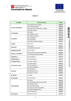 Centros Públicos y Centros Privados sostenidos con fondos públicos