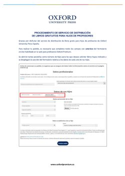 www.oxfordpremium.es PROCEDIMIENTO DE SERVICIO DE