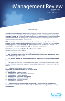 UPGTO managament review - Universidad Politécnica de Guanajuato