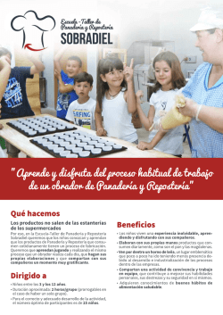 Descargar ficha - Escuela-Taller de Panadería y Repostería Sobradiel