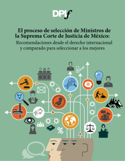 El proceso de selección de Ministros de la Suprema Corte