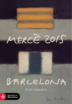 18-24 setembre - Ajuntament de Barcelona