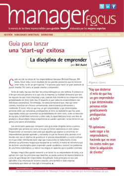 La disciplina de emprender por Bill Aulet