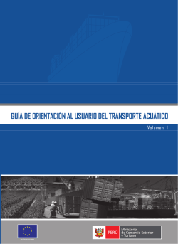 guía de orientación al usuario del transporte acuático