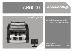AB6000 MANUAL_FINAL_IIb - Contadoras de Billetes – Detectores