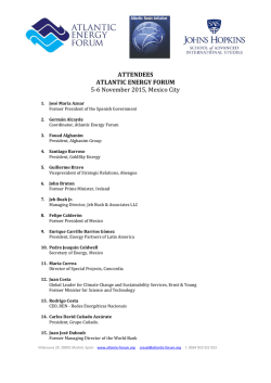 ATTENDEES ATLANTIC ENERGY FORUM 5