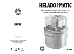 manual pdf - HeladoMatic