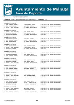 calendarios futbol sala 32 JJ.DD.MM. - Deportes