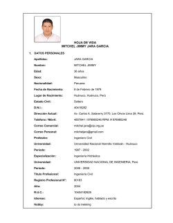 HOJA DE VIDA MITCHEL JIMMY JARA GARCIA