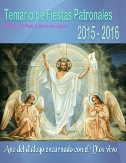 fiestas patronales 2015 - 2016 - Diócesis de San Juan de los Lagos
