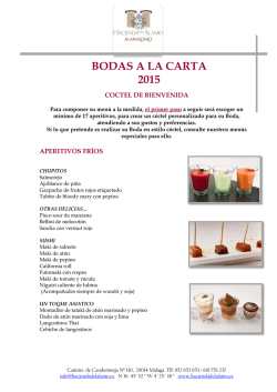 BODAS A LA CARTA 2015