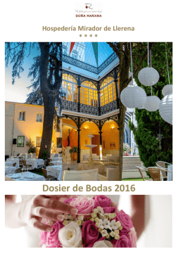 descargar dossier de bodas - hospederias de Extremadura