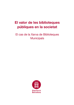 El valor de les biblioteques p&uacute;bliques en la societat