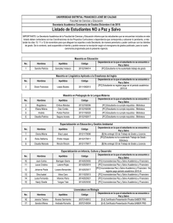 Listado de Estudiantes NO a Paz y Salvo