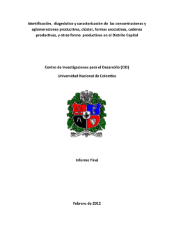 Identificación, diagnóstico y caracterización de las concentraciones