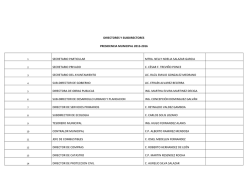 lista de directores y subdirectores.