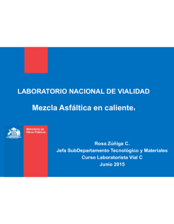 Mezcla Asfáltica en caliente.