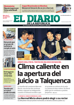 Clima caliente en la apertura del juicio a Talquenca