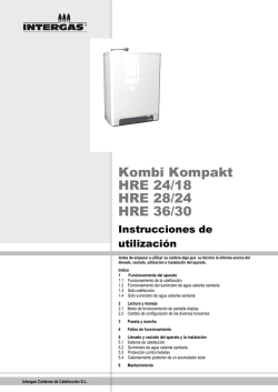 Manual de instrucciones KOMBI KOMPAKT HRE