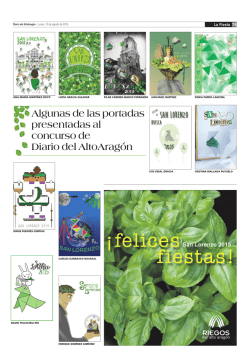 Algunas de las portadas presentadas al concurso de Diario del