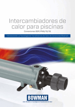 Intercambiadores de calor para piscinas