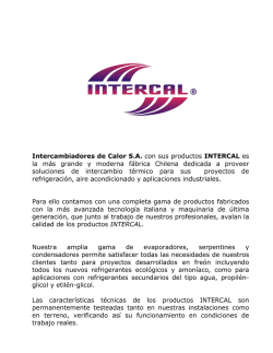 Cat&aacute;logo Evaporadores EVC