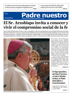 El Sr. Arzobispo invita a conocer y vivir el compromiso social de la fe