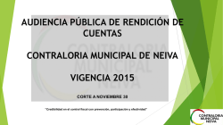 Ver presentaciòn - Contraloria Municipal De Neiva