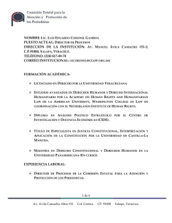 Luis Eduardo Coronel Gamboa - Comisión Estatal para la Atención