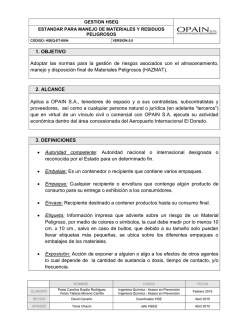 0004-Estándar para manejo de materiales y residuos peligrosos