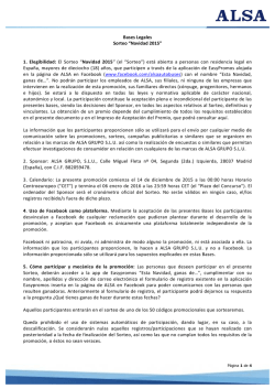 Bases Legales - Blog oficial de Alsa
