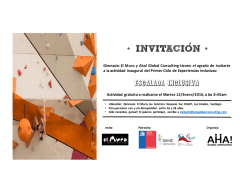 Invitación Escalada