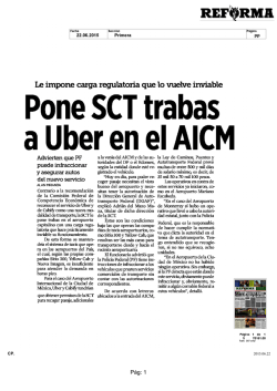 Pone SCT trabas a Uber en el AICM