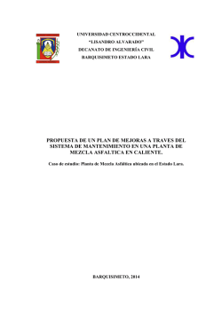 propuesta de un plan de mejoras a traves del sistema de