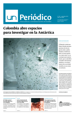 Colombia abre espacios para investigar en la Antártica