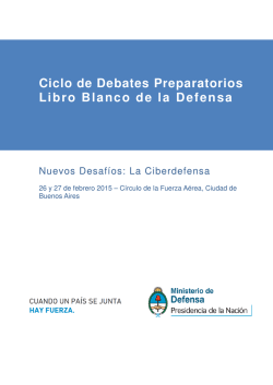 presentación Molinari - Libro Blanco de la Defensa 2014