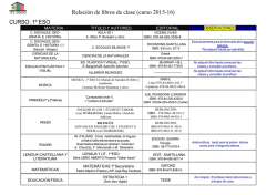 Libros de texto 2015-16