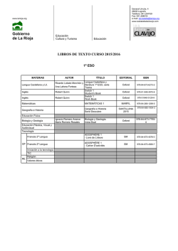 Libros de texto - IES Batalla de Clavijo