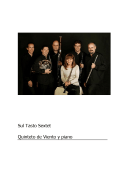 Sul Tasto Sextet Quinteto de Viento y piano