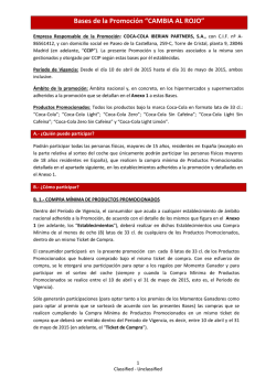 Bases de la Promoción “CAMBIA AL ROJO”