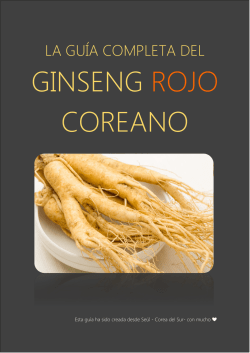 GINSENG ROJO COREANO
