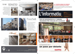 un paso por delante - 2ª Jornada L`informatiu