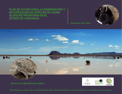 plan de acción para la conservación y recuperación de especies