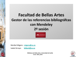 Segunda sesión - Biblioteca Universidad de Sevilla