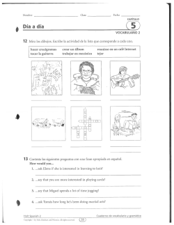 VOCABULARIO 2 - Blair Community Schools