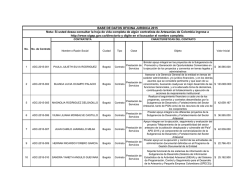 BASE DE DATOS OFICINA JURIDICA 2015 Nota: Si usted desea